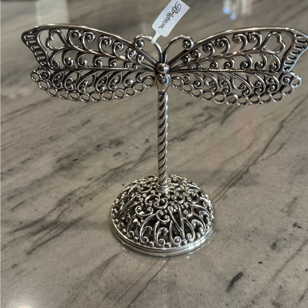 Brighton Silver Filigree Butterfly Jewelry Holder